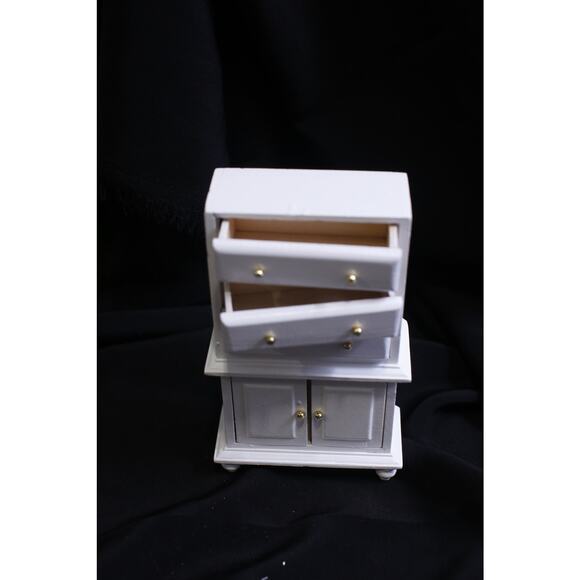 Petite Dreams, Armoire Cabinet from Child's Bedroom Set, Dollhouse Furnishing, - Picture 2 of 4